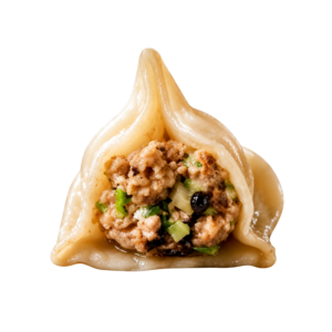 Black Bean with Pork and Spring Onion Dumplings